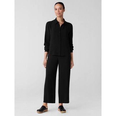Eillen Fisher Silk Georgette Crepe Straight PantNWT SzXL $248