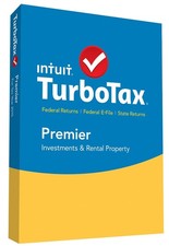TurboTax Premier 2015 Investments Rental Win/Mac CD Full Updates 1 Expert