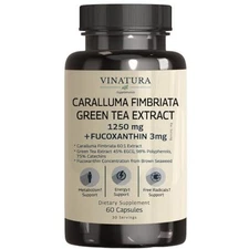 VINATURA Caralluma Fimbriata, EGCG 45% Extract 1250mg + Fucoxanthin 3mg per *USA