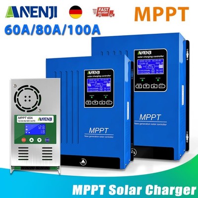 100A 80A MPPT Solarladeregler Solar Charge Controller PV Laderegler 12V 24V 48V