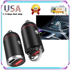 Cigarette Lighter USB Charger w/ LED Voltmeter,Car Charger Adapter Fast Charging
