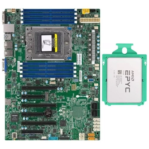 Supermicro H11SSL-i SP3 Motherboard + AMD EPYC 7F52 3.5GHz CPU Processor Combos