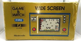 Nintendo GAME and WATCH FIRE Widescreen Boxed with Manual Japan