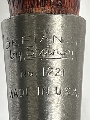 Vintage Defiance by Stanley 2 inch Wood Chisel with Red Stained Hickory Handle