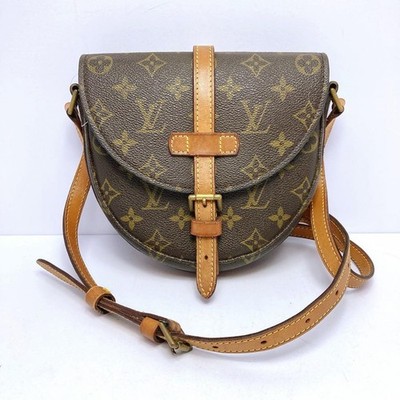 Louis Vuitton Chantilly Monogram Canvas Crossbody Bag Brown Excellent