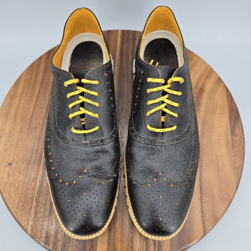 Cole Haan ZeroGrand Wingtip Oxford Shoes Mens 11 M Brown Leather Casual Dress - Picture 5 of 8