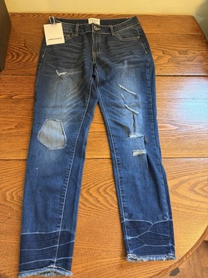 American Blue Women s Premium Denim Jeans Distressed Destroyed Sz 9