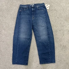 Mother The Full Pipe Flood Its A Small World Barrel Curved Leg Jeans 32 NWT $278