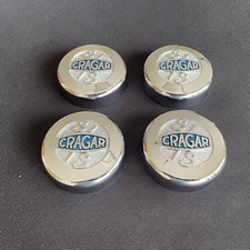 ‼️ 4 EARLY CRAGAR  NON "R" SS S/S Center Caps 14" 15"  9090 READ ALL  NOS ‼️