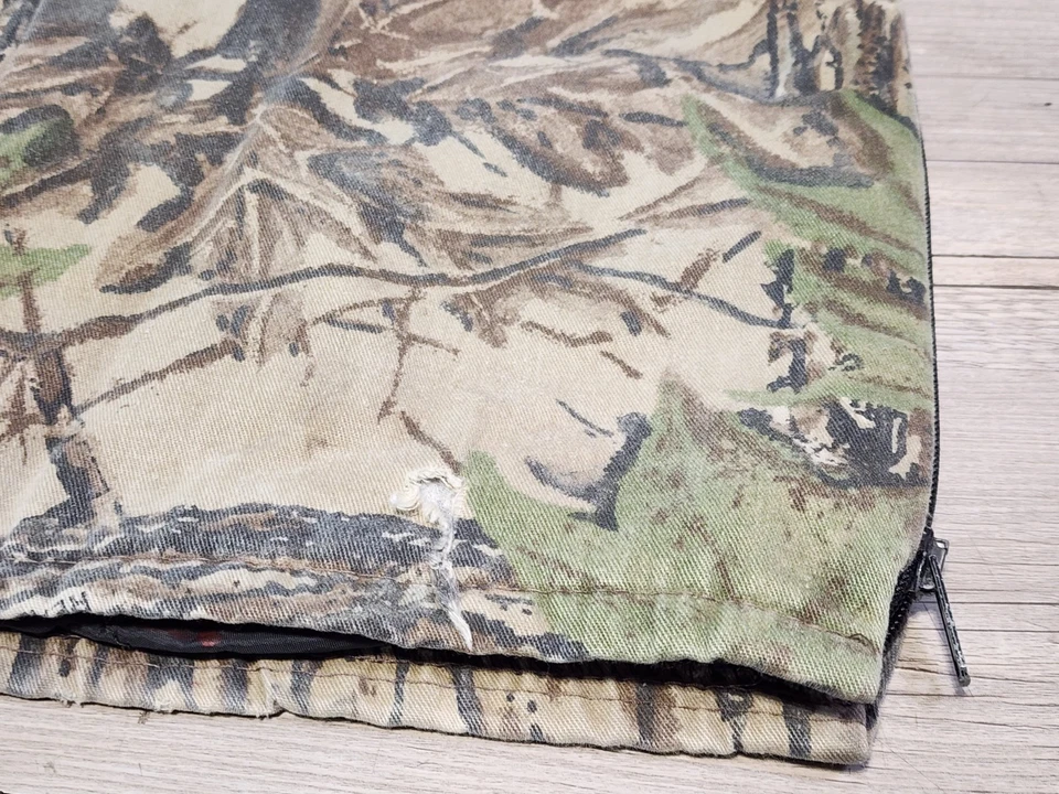 Vintage Liberty Real Tree Camouflage Coveralls Mens XL Tall 46-48 Quilt Lined - Image 3 of 4