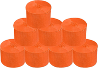8 Rollen Orange Krepppapier Luftschlangen Hochzeit Geburtstag Babyparty Party De