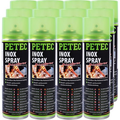 12x PETEC INOX-SPRAY SCHWEIßPUNKT PRIMER 500ml VERSIEGELUNG KORROSIONSSCHUTZ