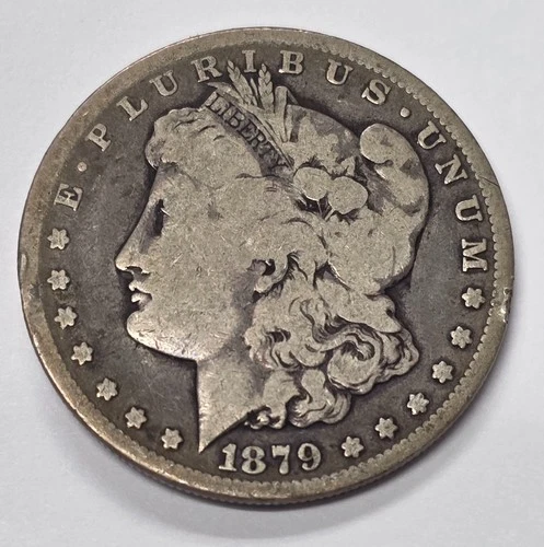 1879-CC Morgan Silver Dollar $1 in VG Condition Key Date