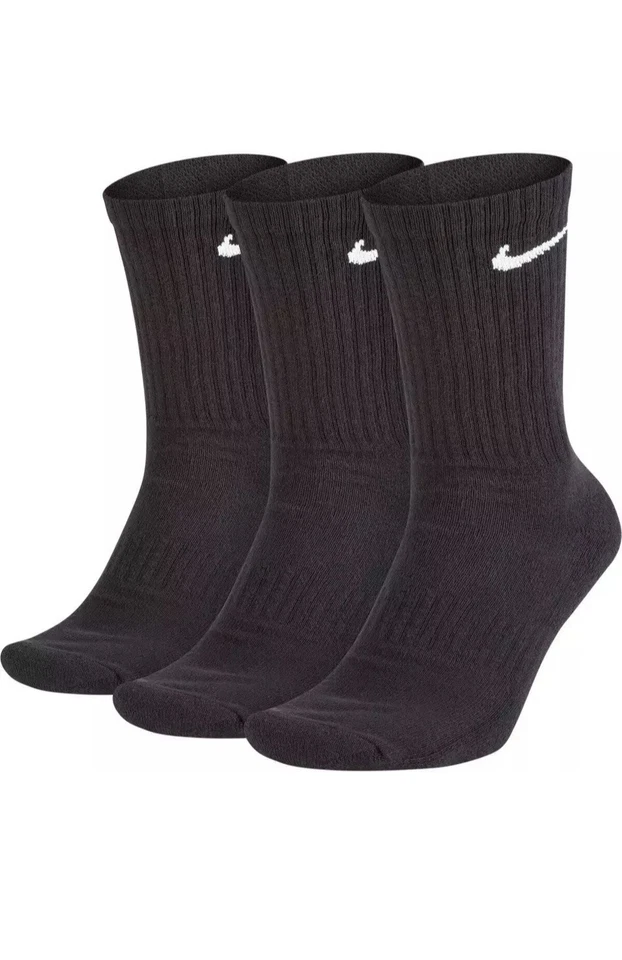 Unisex Black Nike Socks ,3 Pairs size UK:2-5