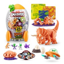 Smashers Dino vs Aliens Medium Triceratops by ZURU, Smashable Egg Toy for Boys