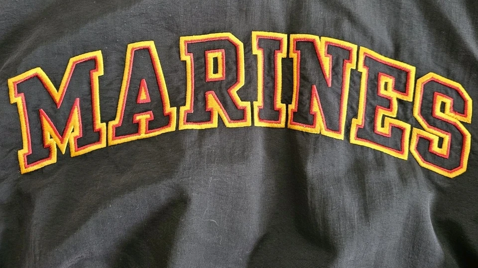 USMC Cuerpo de Marines de los Estados Unidos Pullover Rompevientos Chaqueta Forrada - XL De Colección  Foto 2 de 4