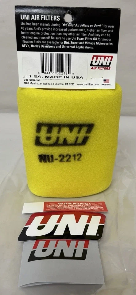 Yamaha 1973-74 moto de cross MX250 MX360 SC500 UNI filtro de aire cantidad 1 #NU-2212 #M1387 Foto 2 de 4