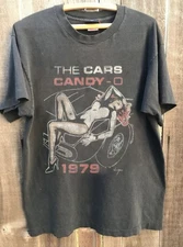 The Cars Candy O Vintage 1979 Charcoal Cotton T-shirt Unisex S-5XL WA3656