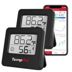 TempPro TP357W Bluetooth Hygrometer Thermometer 260ft Range Smart App–1/2/3 Pack