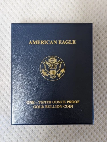 U.S. Mint American Eagle 2003 W 1/10 oz Gold PROOF Coin WEST POINT MINT Case/Box