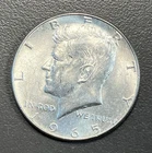 1965 Kennedy Half Dollar / 40% Silver US Coin / 50 Cent Piece