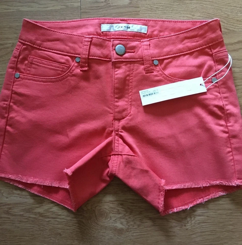 Новый с Ярлыками Joe's джинсы девочек джинсовой ткани шорты размер 12 новый коралловый цвет милый!! - Изображение 4 из 4
