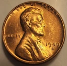 1949 S Lincoln Wheat Penny! Uncirculated Condition Red!