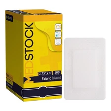 MEDSTOCK Fabric Island Dressing - 2.75" x 4" (Box of 100)