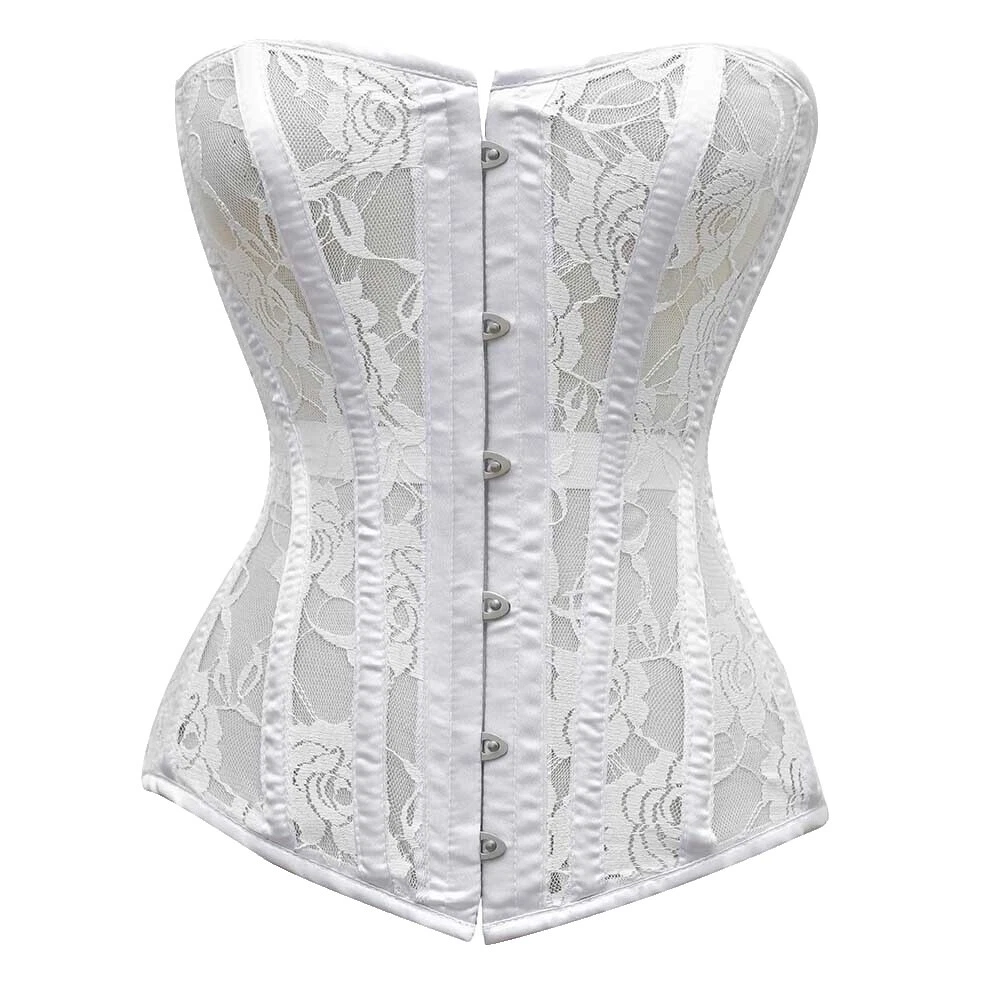 White 100% Cotton Corsets & Bustiers for Women