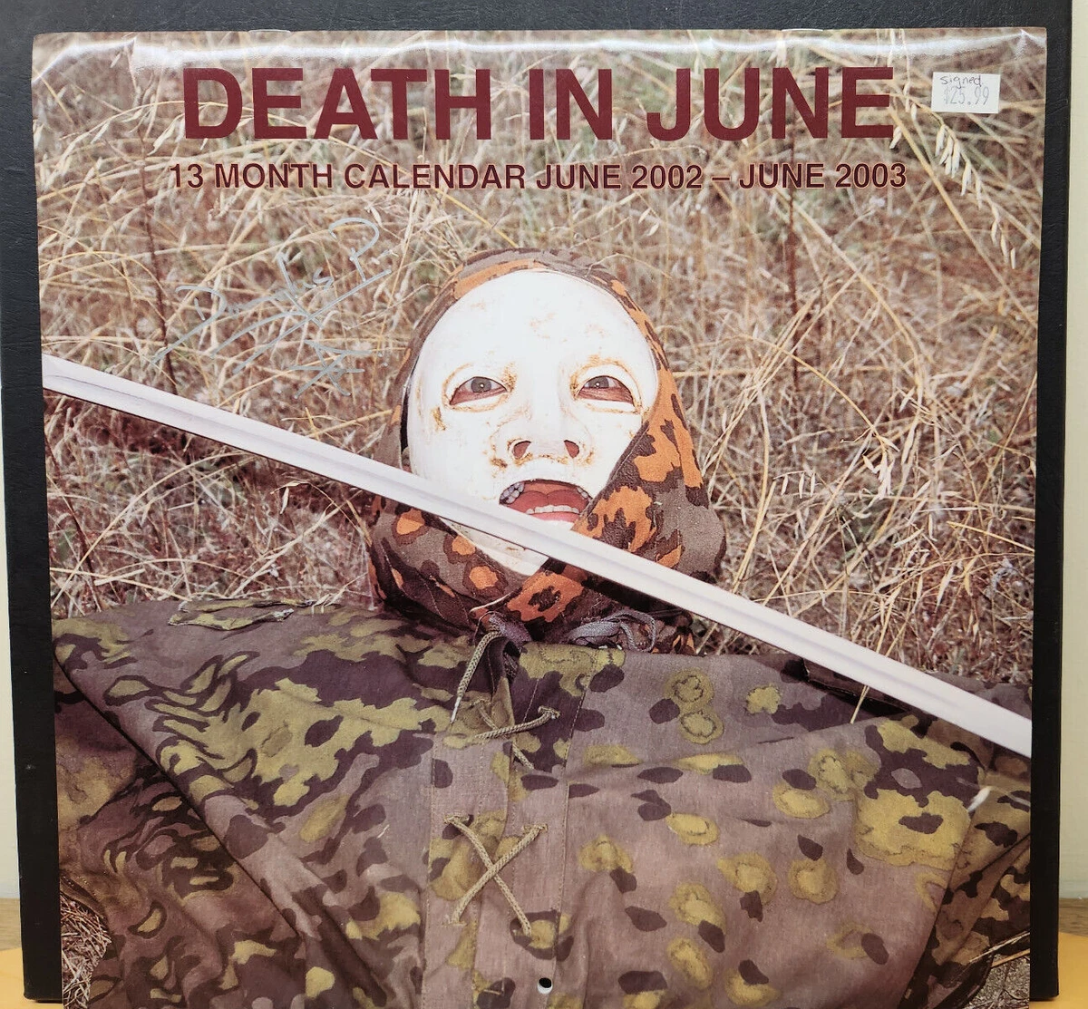 Death In June 2002-2003 Calendar *SIGNED by Douglas P* | eBay