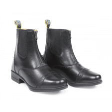 Image of Shires Moretta Childrens Rosetta Zip Paddock Boots - Black