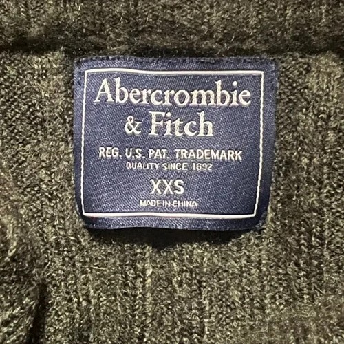 Abercrombie & Fitch Womens Green White Striped Sweater Hi-Lo XXS EUC - Picture 5 of 7