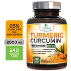 Turmeric Curcumin 2600mg w/ BioPerine Black Pepper Triple Strength Capsules