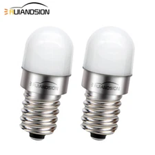 2pcs Screw Base E14 LED Bright White Light Bulb Replacement Pendant Lamp 110VAC