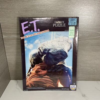 VINTAGE CRAFT MASTER E.T. THE EXTRA-TERRESTRIAL 15 PC  PUZZLE 1982 NEW NOS