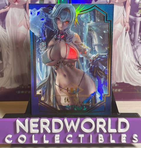 Goddess Feast 3 UR-017 Carta da visita Eula Lawrence Genshin Impact Anime Waifu - Foto 2 di 3