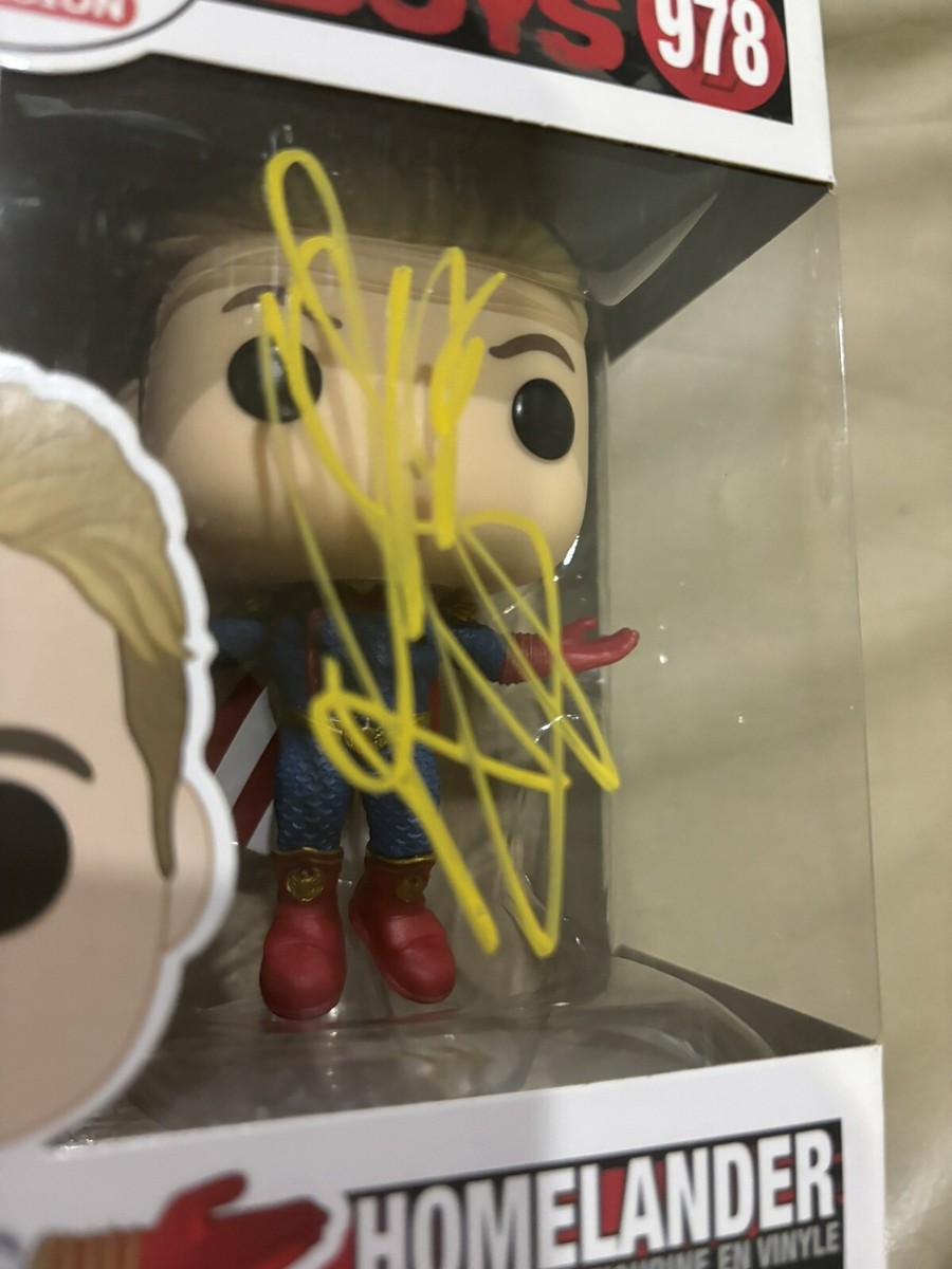 Homelander Funko POP Signed By Antony Starr With Proof The Boys | eBay