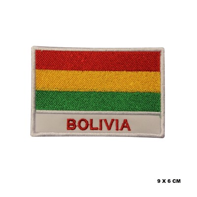 Bolivien National Land Flagge Aufnäher Bügelbild Patch Aufnäher bestickt Patch