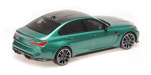 Coche modelo diecast metálico metálico verde 1/18 BMW M3 G80 de Minichamps 155020200 - Imagen 4 de 5