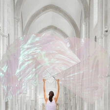 Worship Metallic Flags Flex Church Praise Dance Flags Performance Flags Wear