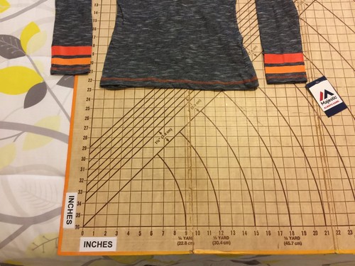 WOMENS MEDIUM GRAY/ORANGE NFL/MAJESTIC SUPERBOWL XLIX ARIZONA SHIRT - NWT - Picture 3 of 3