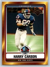 2006 Topps Harry Carson Hall of Fame Class of 2006 Insert #HOF-HC