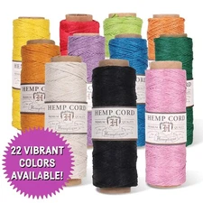 0.5mm Hemp Cord Spool Jewelry Making Macrame Crochet Arts Crafting Gift Wrapping