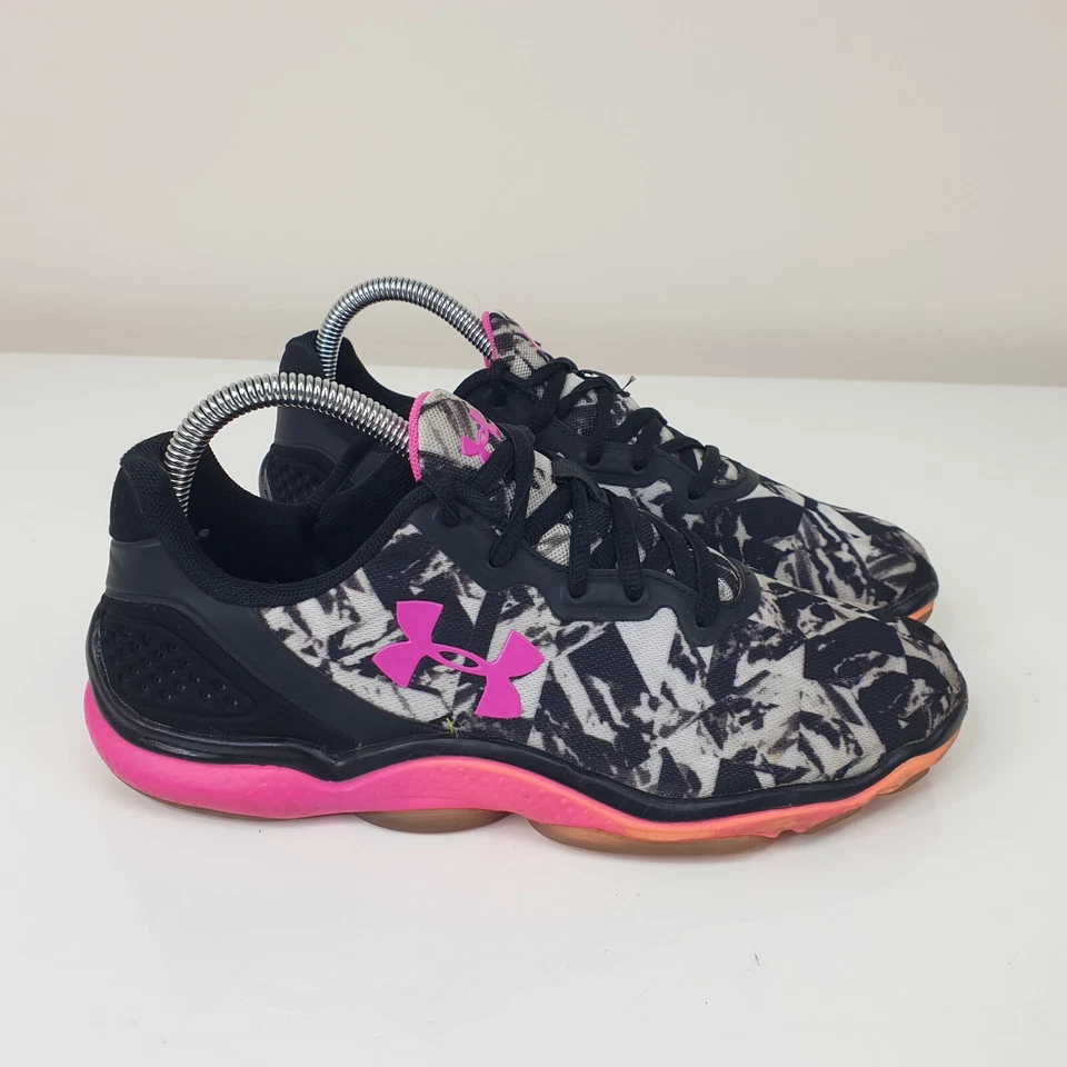 Under Armour Micro G Sting Mujer Reino Unido 5.5 Negro Mármol Zapatos para Correr Tenis - Imagen 2 de 4