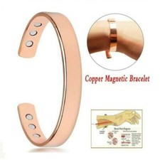 Copper Color Bracelet Magnetic Arthritis Therapy Energy Healing Pain Relief Gift