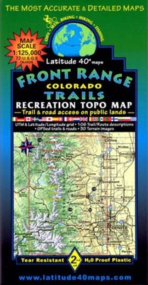 Latitude 40 - Front Range Trails trail map - Colorado