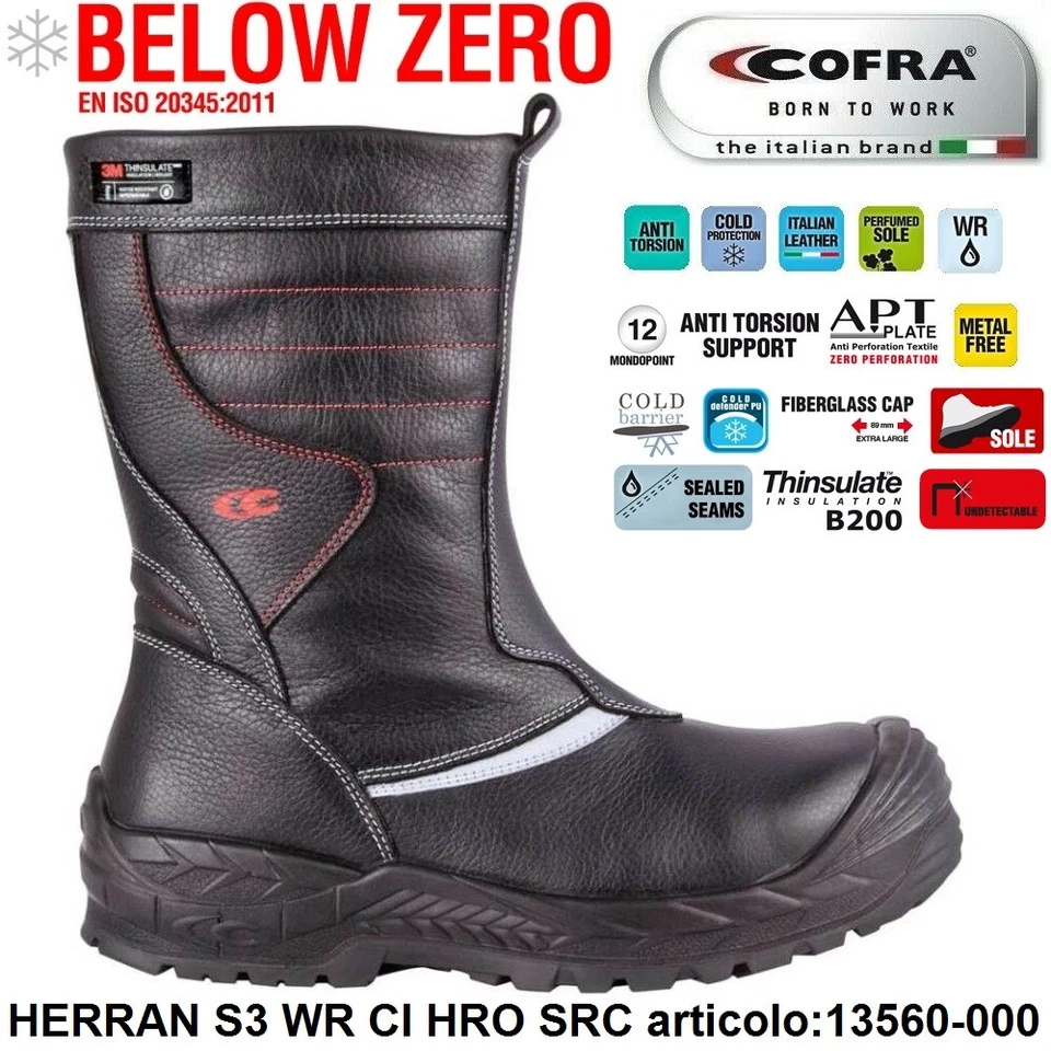SICHERHEITSSCHUHE COFRA HERRAN S3 WR CI HRO SRC FÜR KALTE RÄUME