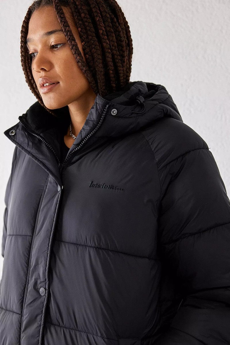 iets Black Longline Thermore® Puffer Coat WOMEN'S SIZE S