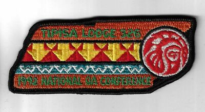 OA 326 Tipisa 1992 NOAC Flap BLK Bdr. Central Florida FL [IND-0873]