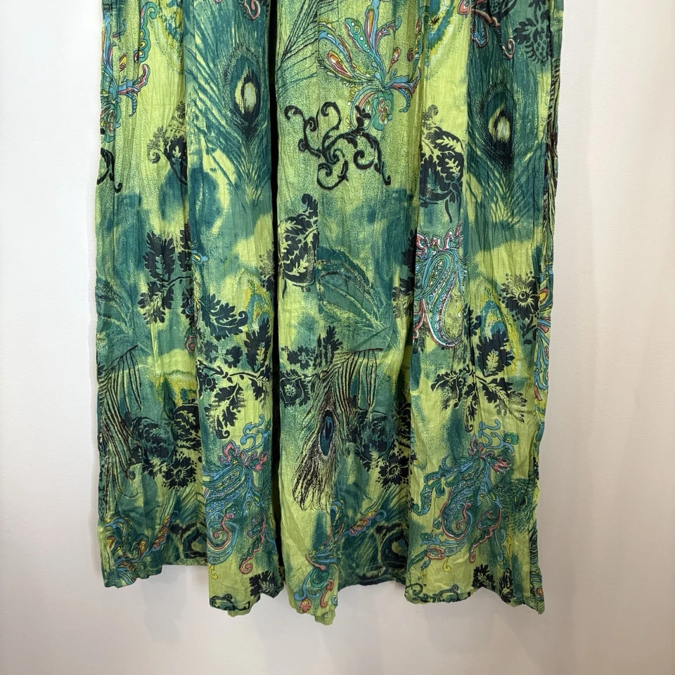 Maxi Vestido Jane Ashley Para Mujer XL Brillante Colorido Calado Boho Hippie Playa Foto 4 de 4